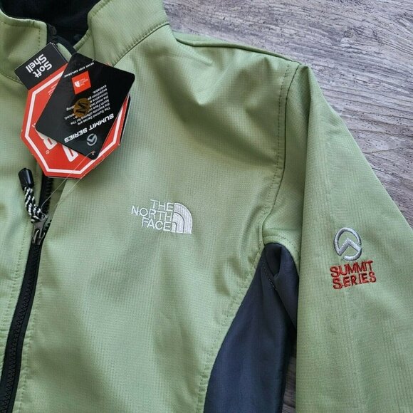 North Face Summit Series Windproof Soft Shell Jacket Jacket Mint Green Size M - Picture 10 of 16